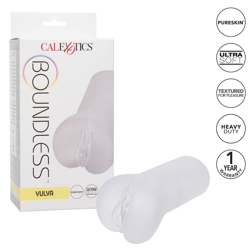 Calexotics-Boundless Guaina Vulvar Trasparente-TPE, impermeabile · Masturbatori (immagine 2)