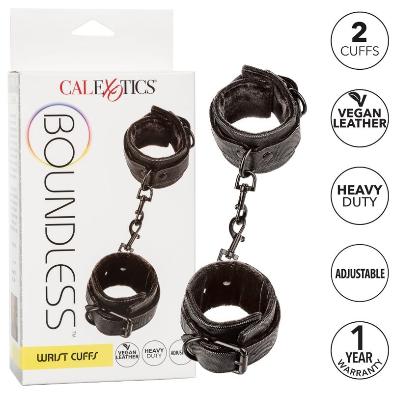 Calexotics-Manette Boundless per Polsini-Pelle Ecologica · Bondage & Manette (immagine 3)