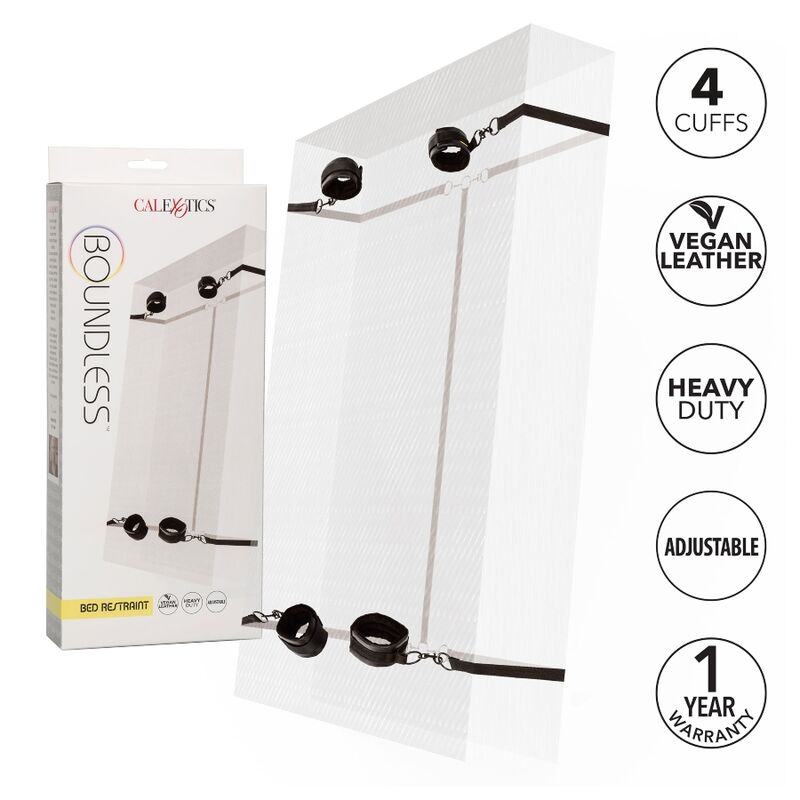 Calexotics-Sistema di legatura Boundless Red per il letto 3 Calexotics-Sistema di legatura Boundless Red per il letto · Bondage & Manette (imaginea 3)