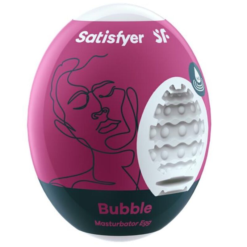 SATISFYER BUBBLE MASTURBATING EGG Satisfyer Eggs-Masturbatore O Bubble-TPE · Masturbatori