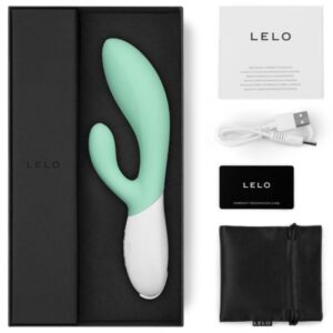 Lelo-Ina 3 Green Rabbit Vibrator Luxury Seaweed-Silicone, 10 velocità · Vibratori (imaginea 5)