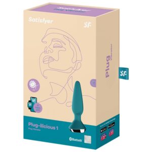 Satisfyer Connect-Plug-ilicious 1 Plug Vibratore Verde-Silicone · Accessori BDSM (immagine 4)
