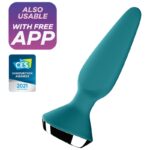 Satisfyer Connect-Plug-ilicious 1 Plug Vibrator Verde-Silicone · Accessori BDSM