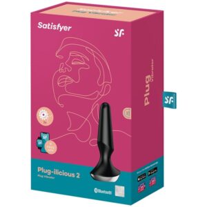 Satisfyer Connect-Plug Ilicious 2 Plug Vibratore Nero-Silicone · Accessori BDSM (immagine 5)