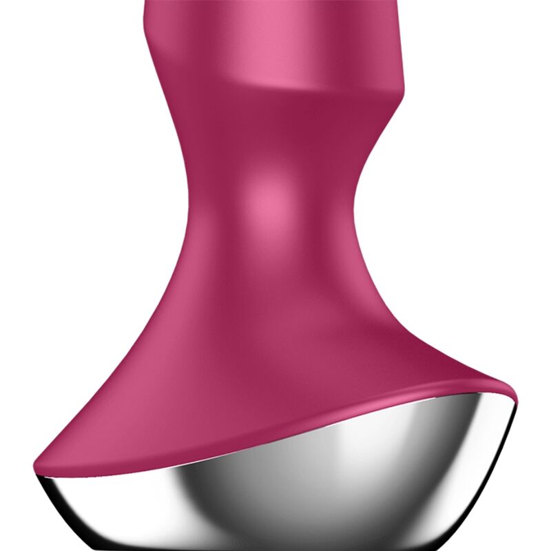 Satisfyer-Plug Vibratore Plug-ilicious 2 Berry di Silicone · Accessori BDSM (immagine 5)
