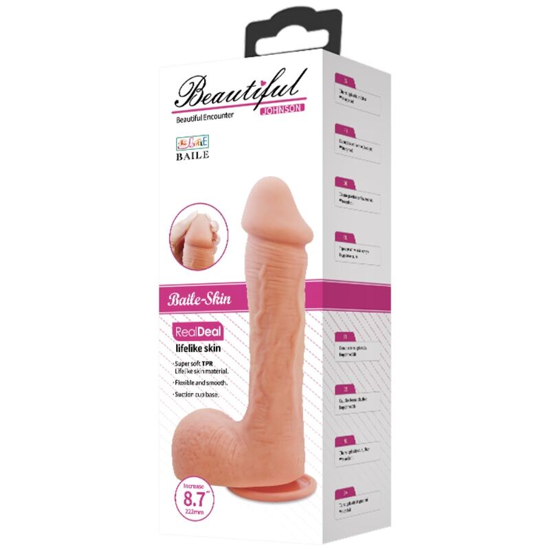 Baile Dildos-Johnson Dildo Pelle Realistica 22 cm-Ventosa 7 Baile Dildos-Johnson Dildo Pelle Realistica 22 cm-Ventosa · Dildo & Stimolatori (imaginea 7)