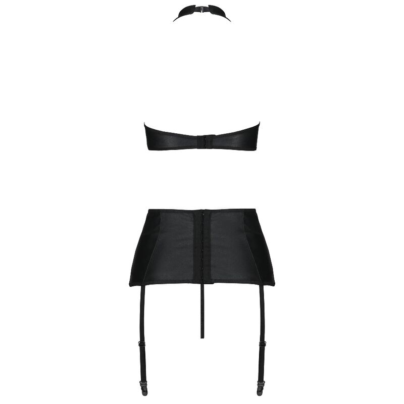 Passion-Nancy Set Tre Pezzi In Pelle Ecologica · Lingerie sexy donna (immagine 4)