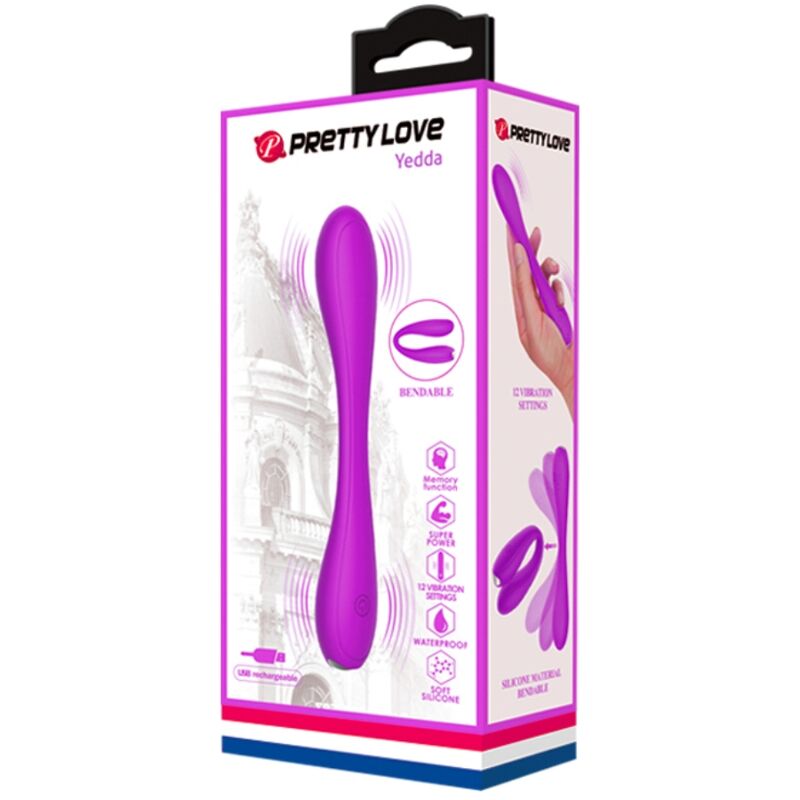 High Tech-Yedda Vibratore Flessibile-Silicio, 12 velocità, Ricaricabile 8 High Tech-Yedda Vibratore Flessibile-Silicio, 12 velocità, Ricaricabile — PRETTY LOVE · Vibratori (immagine 8)