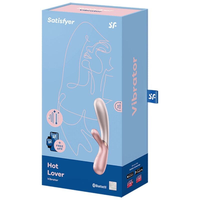 Satisfyer Connect-Hot Lover Vibrator Rosa & Beige-Silicone, 12 3 Satisfyer Connect-Hot Lover Vibrator Rosa & Beige-Silicone, 12 · Giocattoli per coppie (imaginea 3)