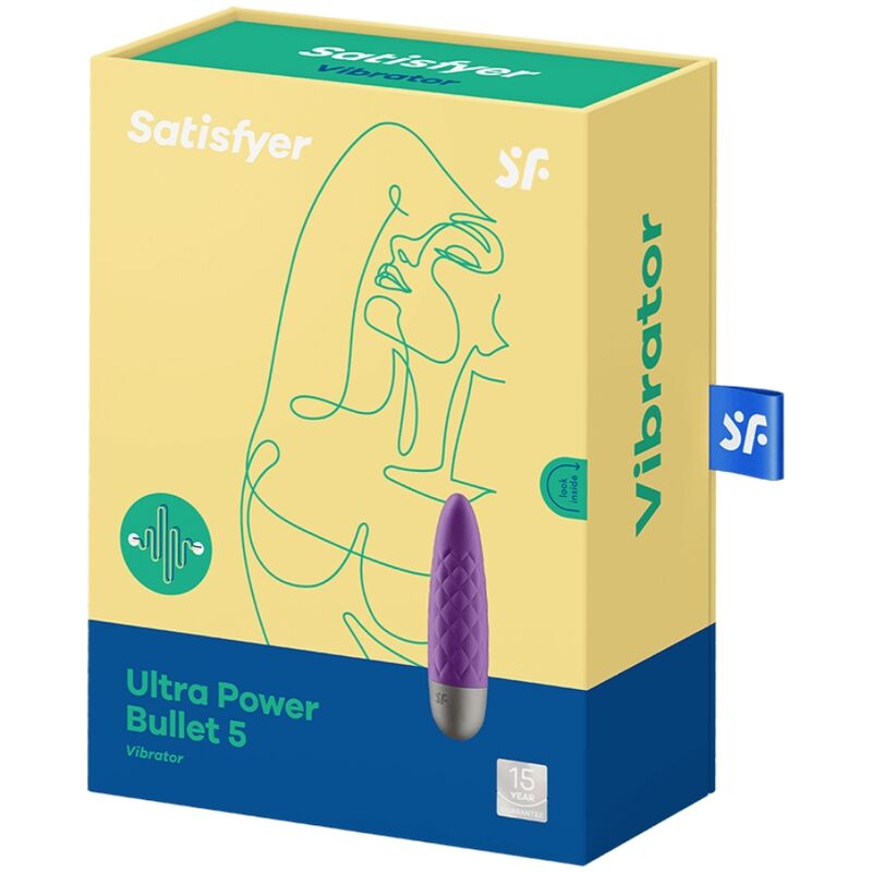 Satisfyer Vibrator-Ultra Power Bullet 5 Viola-Silicone, 12 velocità · Vibratori (imaginea 4)