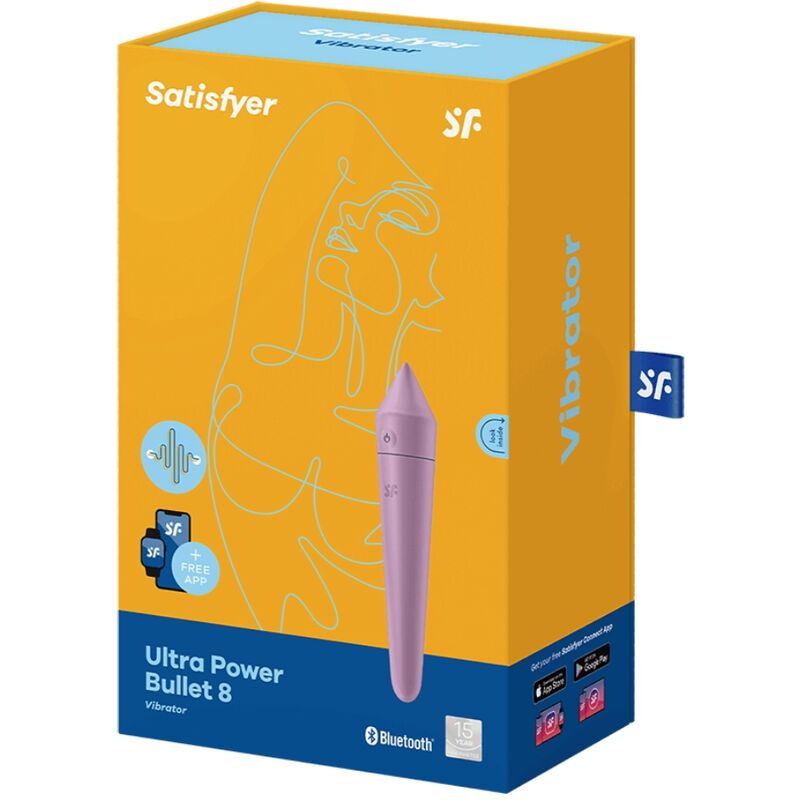 Satisfyer Connect-Ultra Power Bullet 8 Lilla-Silicone, 12 velocità 2 Satisfyer Connect-Ultra Power Bullet 8 Lilla-Silicone, 12 velocità · Giocattoli per coppie (imaginea 2)