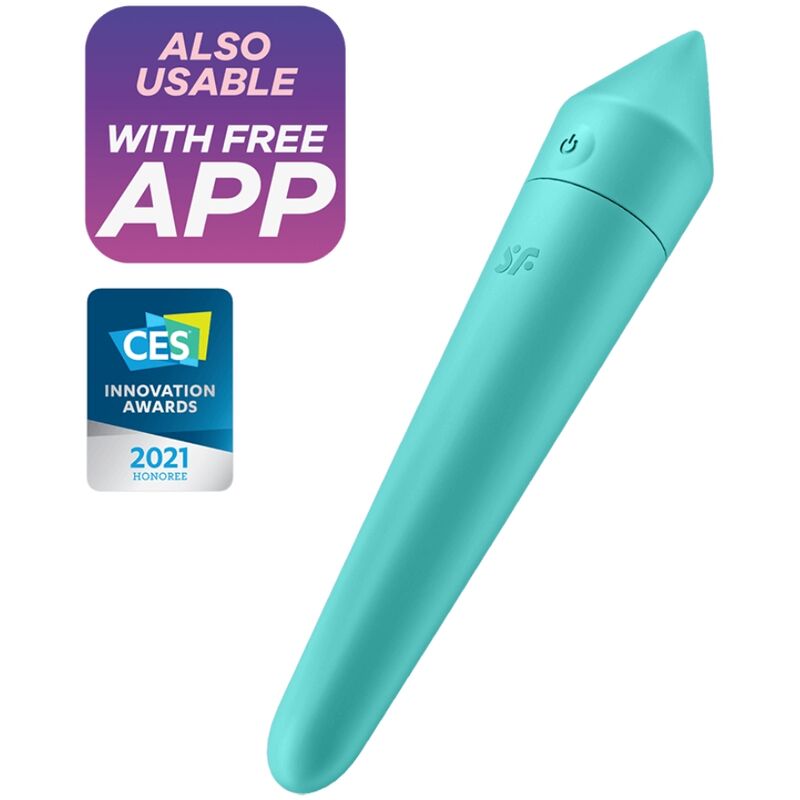 Satisfyer-Vibratore Bullet Ultra Power 8 Turchese 1 Satisfyer-Vibratore Bullet Ultra Power 8 Turchese · Giocattoli per coppie