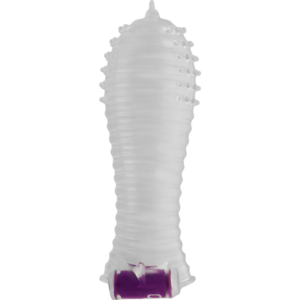 Ohmama-Guaina Textured Pene con Bullet Vibratore · Anelli & Guaine per pene (immagine 3)