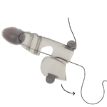 Ohmama-Husă pentru Penis și Testicule cu 3 Motoare · Inele & Mansoane Penis