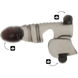 Ohmama-Guaina per pene e testicoli a 3 motori · Anelli & Guaine per pene (imaginea 3)
