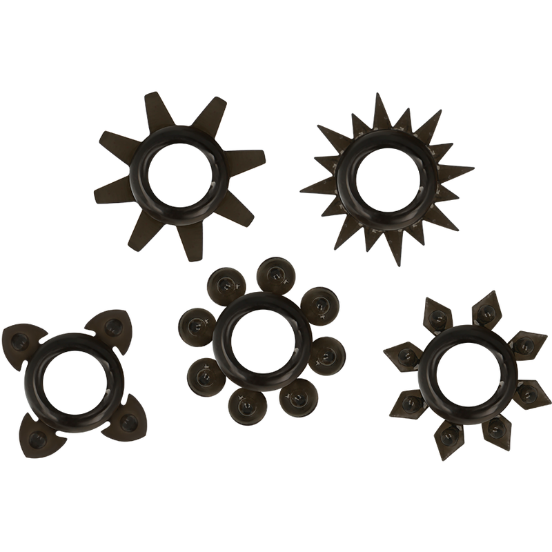 Ohmama-Set di 5 anelli per pene e testicoli in silicone 2 Ohmama-Set di 5 anelli per pene e testicoli in silicone · Anelli & Guaine per pene (imaginea 2)