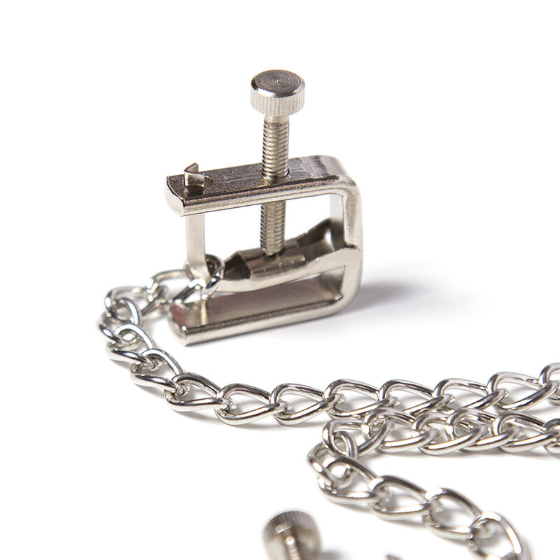 Ohmama Fetish-Morsetti metallici regolabili a vite e catena 3 Ohmama Fetish-Morsetti metallici regolabili a vite e catena · Accessori BDSM (imaginea 3)