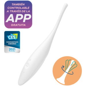 Satisfyer Connect-Twirling Joy Vibratore per Clitoride · Giocattoli per coppie
