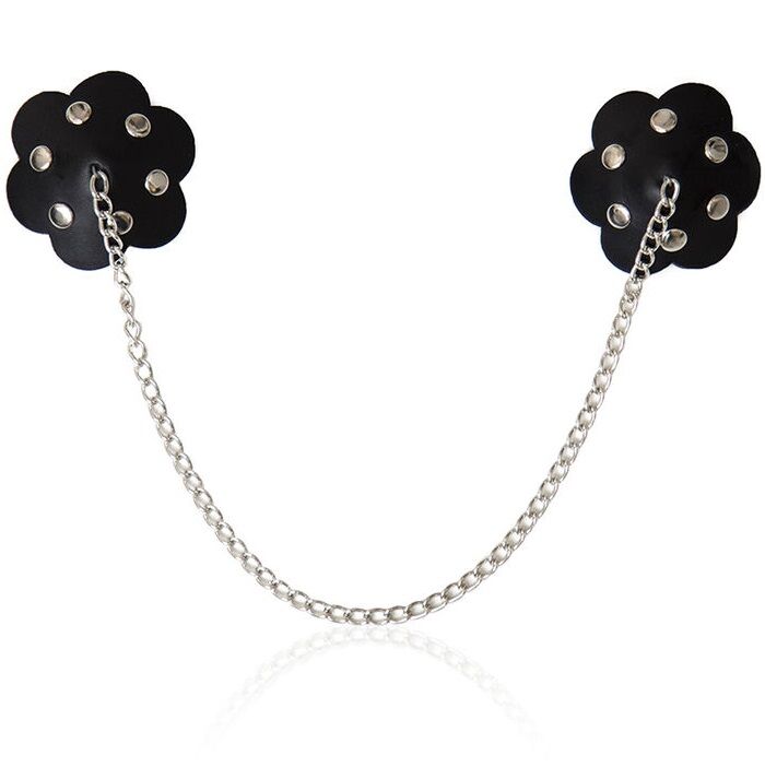 Ohmama Fetish-Petali protettivi per capezzoli a catena metallica 1 Ohmama Fetish-Petali protettivi per capezzoli a catena metallica · Accessori lingerie