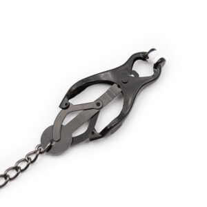 Ohmama Fetish-Morsetti per capezzoli giapponesi a catena Nero-Metal · Accessori BDSM (imaginea 6)