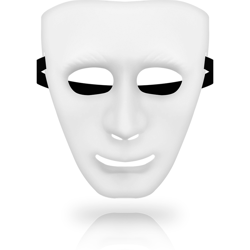 Ohmama Masks-Maschera Bianca One Size · Bondage & Manette (immagine 2)