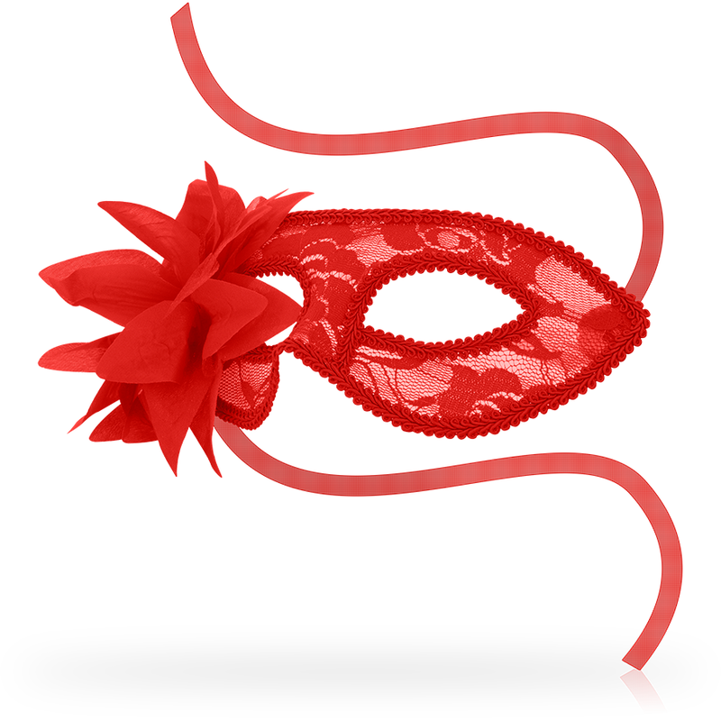 Ohmama Masks-Maschera Veneziana con Pizzo e Fiore Rossa 2 Ohmama Masks-Maschera Veneziana con Pizzo e Fiore Rossa · Accessori lingerie (imaginea 2)