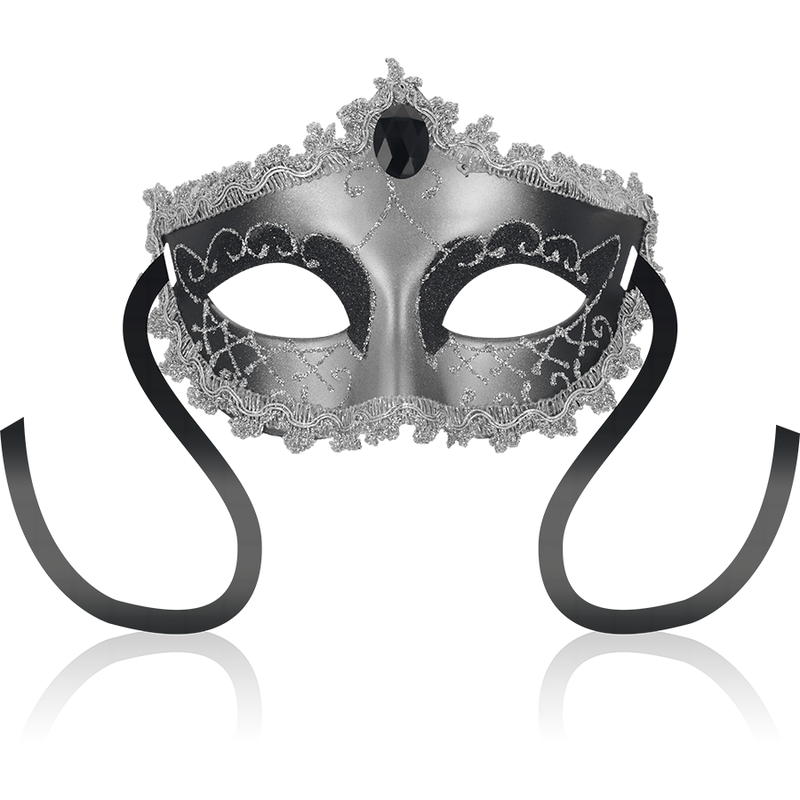 Ohmama Masks-Maschera veneziana Black Diamond Grigio 1 Ohmama Masks-Maschera veneziana Black Diamond Grigio · Accessori lingerie