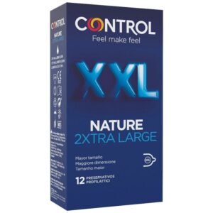 Control Condoms-Nature 2Xtra Large Xxl Preservativo - 12 Pezzi
