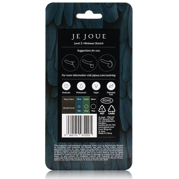 Je Joue-Anello in Silicone Blu - Strangolamento Minimo · Anelli & Guaine per pene (immagine 5)