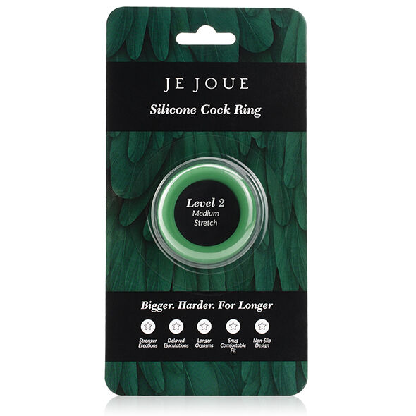 Je Joue-Anello in Silicone Verde - Livello di serraggio medio · Anelli & Guaine per pene (imaginea 4)