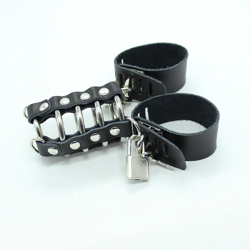 Ohmama Fetish-Gabbia per il pene con anelli e cinghie metalliche 4 Ohmama Fetish-Gabbia per il pene con anelli e cinghie metalliche · Accessori BDSM (imaginea 4)