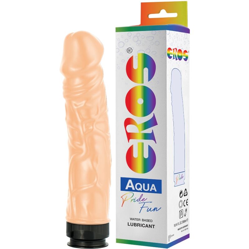 Pride-Eros Aqua Lgbt Dildo con Lubrificante a Base Acqua