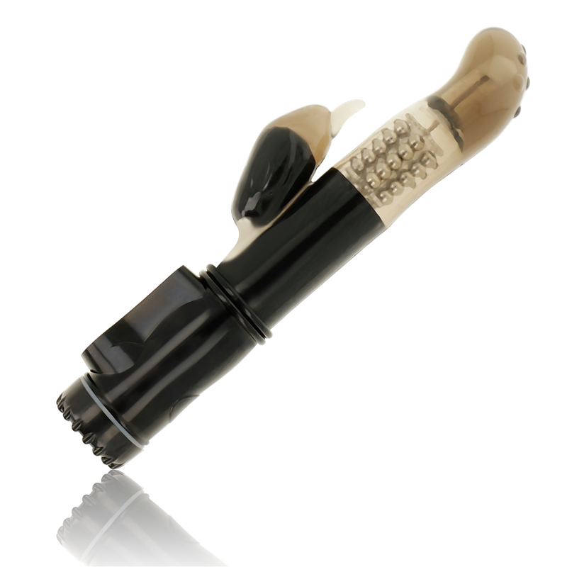 Ohmama Vibrators-Vibratore rotante con stimolatore clitorideo
