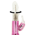 Ohmama-Vibratore coniglio con rotazione e stimolatore clitorideo · Vibratori