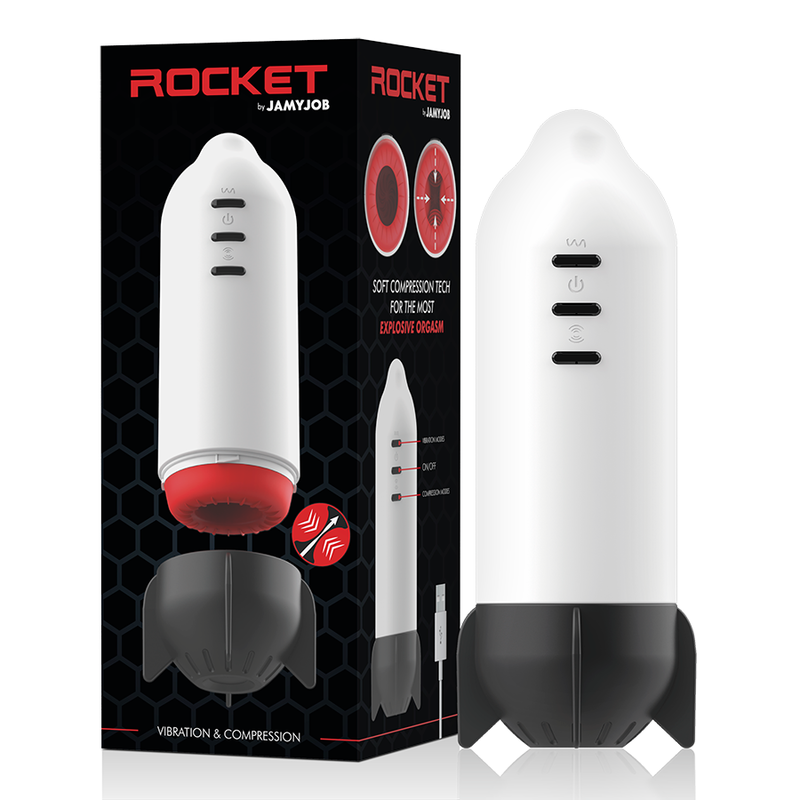 Jamyjob-Rocket Masturbatore a Compressione Soft e · Masturbatori (immagine 10)