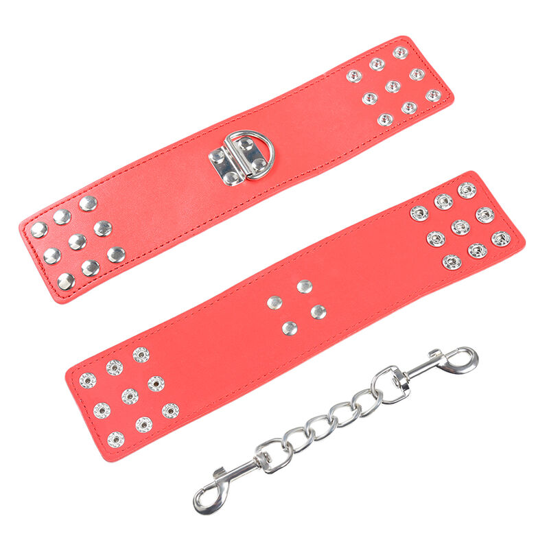 Ohmama Fetish-Manette Rosse con Chiusura Snap-Metal 10 Ohmama Fetish-Manette Rosse con Chiusura Snap-Metal · Bondage & Manette (imaginea 10)