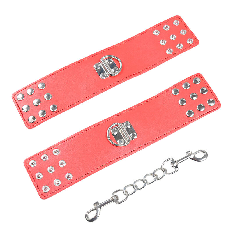 Ohmama Fetish-Manette Rosse con Chiusura Snap-Metal 2 Ohmama Fetish-Manette Rosse con Chiusura Snap-Metal · Bondage & Manette (imaginea 2)