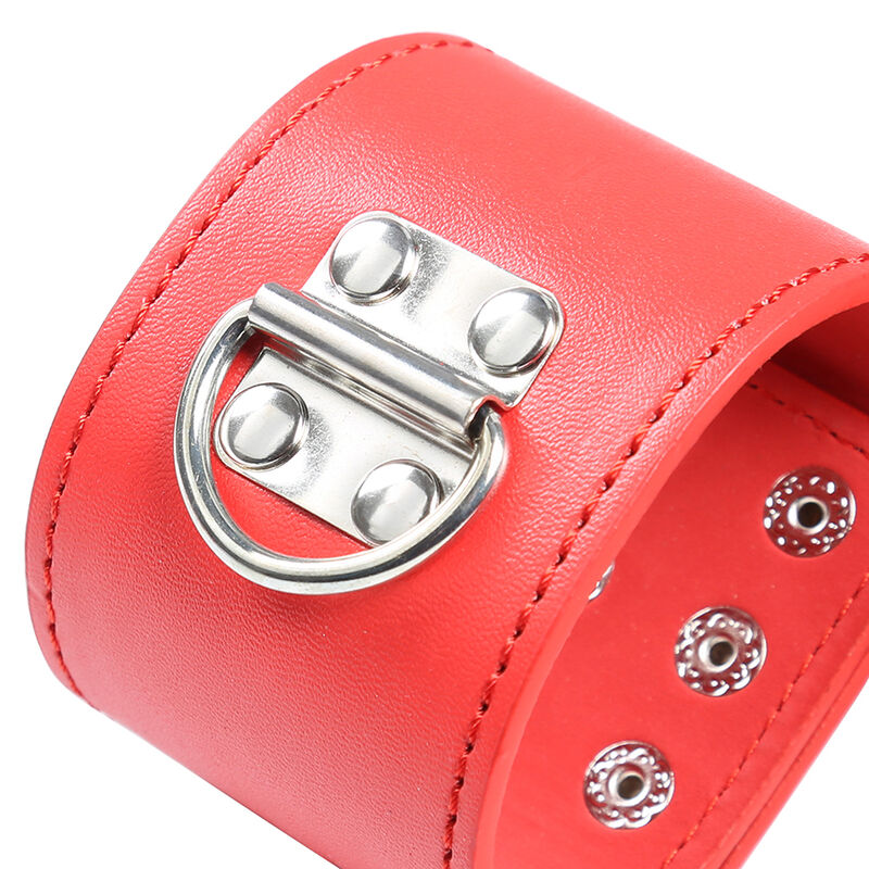 Ohmama Fetish-Manette Rosse con Chiusura Snap-Metal 9 Ohmama Fetish-Manette Rosse con Chiusura Snap-Metal · Bondage & Manette (imaginea 9)