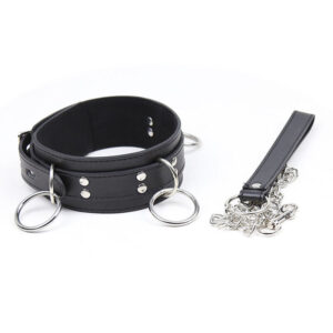 Ohmama Fetish-Collana di obbedienza con 3 anelli di pelle ecologica 13 Ohmama Fetish-Collana di obbedienza con 3 anelli di pelle ecologica · Accessori BDSM (immagine 5)