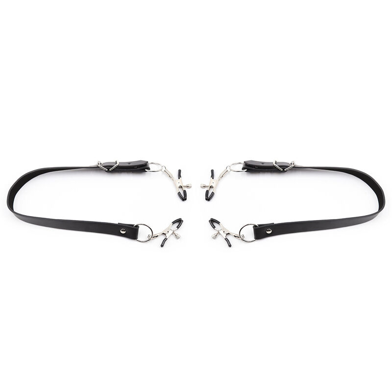 Ohmama Fetish-Morsetti per clitoride con cinghie per le gambe · Accessori BDSM (immagine 2)