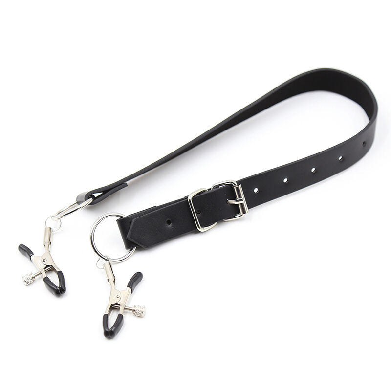 Ohmama Fetish-Morsetti per clitoride con cinghie per le gambe · Accessori BDSM (immagine 4)