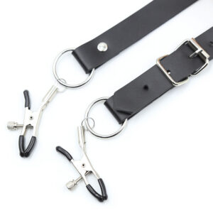 Ohmama Fetish-Morsetti per clitoride con cinghie per le gambe · Accessori BDSM (immagine 5)