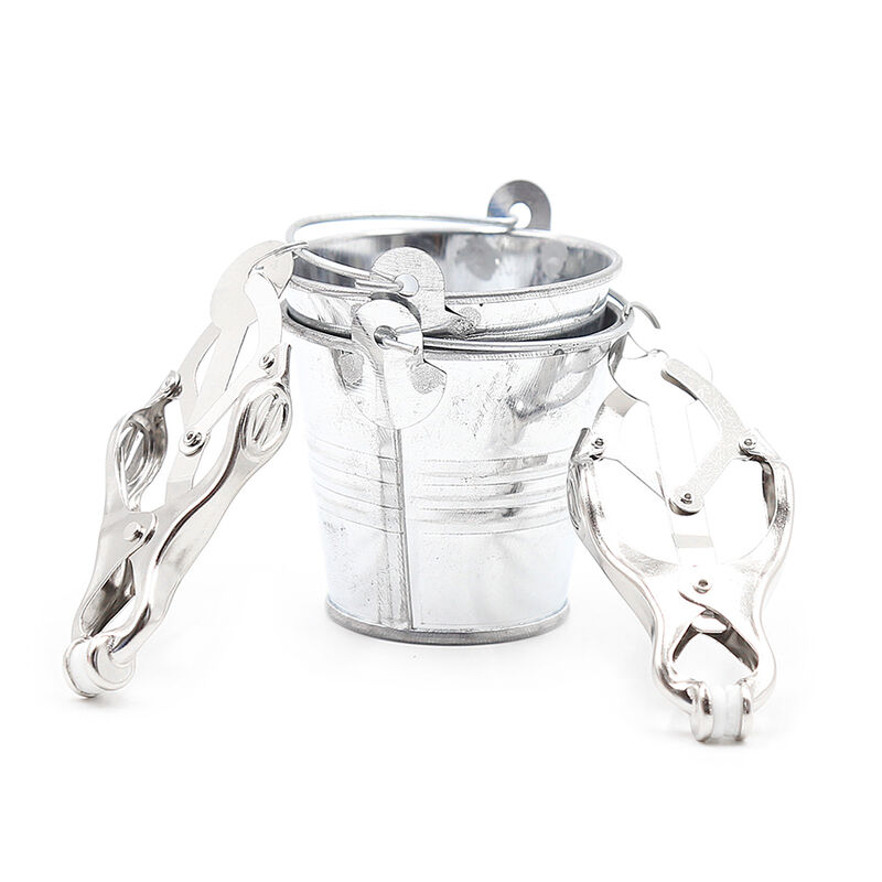 Ohmama Fetish-Morsetti fetish per capezzoli con coppe di metallo 6 Ohmama Fetish-Morsetti fetish per capezzoli con coppe di metallo · Accessori BDSM (imaginea 7)