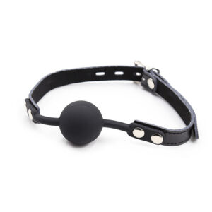 Ohmama Fetish-Ball Gag in Silicone con cinturino in imitazione di pelle 15 Ohmama Fetish-Ball Gag in Silicone con cinturino in imitazione di pelle · Bondage & Manette (imaginea 7)