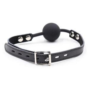 Ohmama Fetish-Ball Gag in Silicone con cinturino in imitazione di pelle 14 Ohmama Fetish-Ball Gag in Silicone con cinturino in imitazione di pelle · Bondage & Manette (imaginea 6)