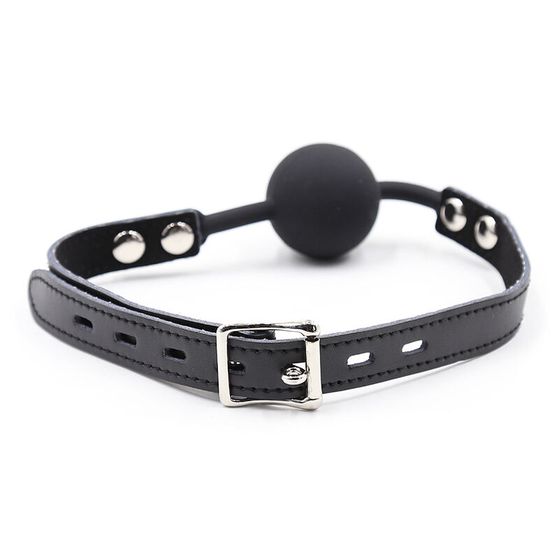 Ohmama Fetish-Ball Gag in Silicone con cinturino in imitazione di pelle 6 Ohmama Fetish-Ball Gag in Silicone con cinturino in imitazione di pelle · Bondage & Manette (imaginea 6)