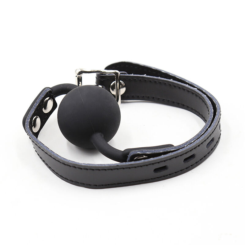 Ohmama Fetish-Ball Gag in Silicone con cinturino in imitazione di pelle 2 Ohmama Fetish-Ball Gag in Silicone con cinturino in imitazione di pelle · Bondage & Manette (imaginea 2)