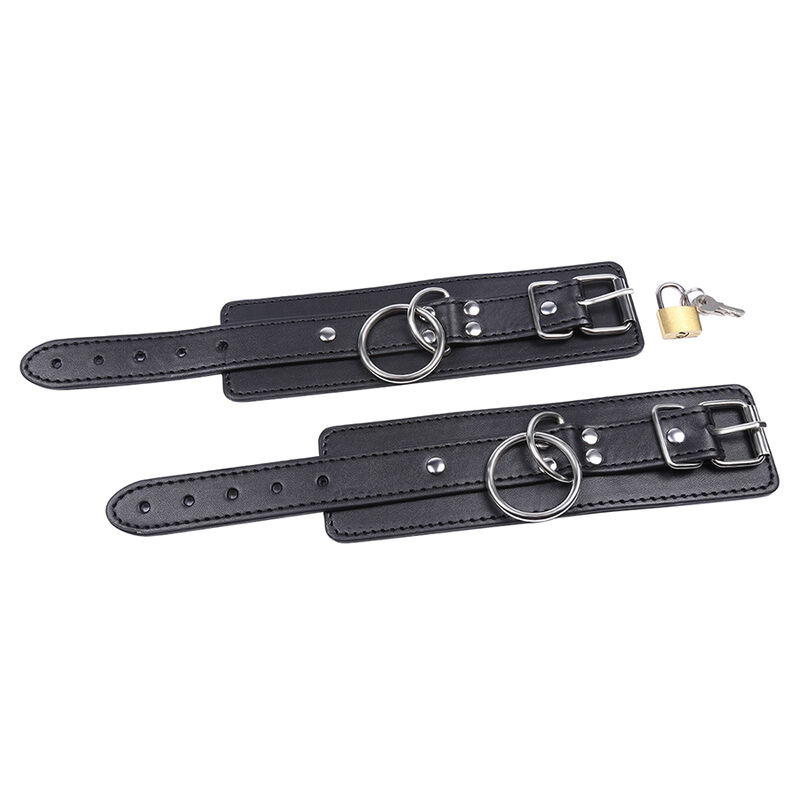 Ohmama Fetish-Manette per polsi con O-ring e Blocco-Metallo · Bondage & Manette (immagine 2)