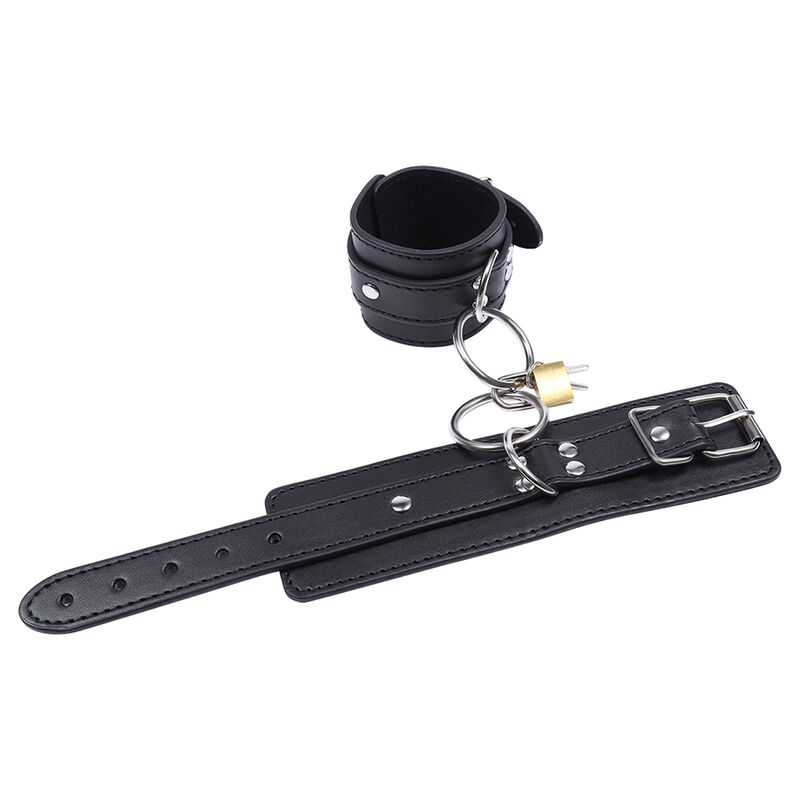 Ohmama Fetish-Manette per polsi con O-ring e Blocco-Metallo · Bondage & Manette (immagine 3)