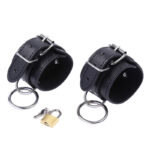 Ohmama Fetish-Manette per polsi con O-ring e Blocco-Metallo · Bondage & Manette